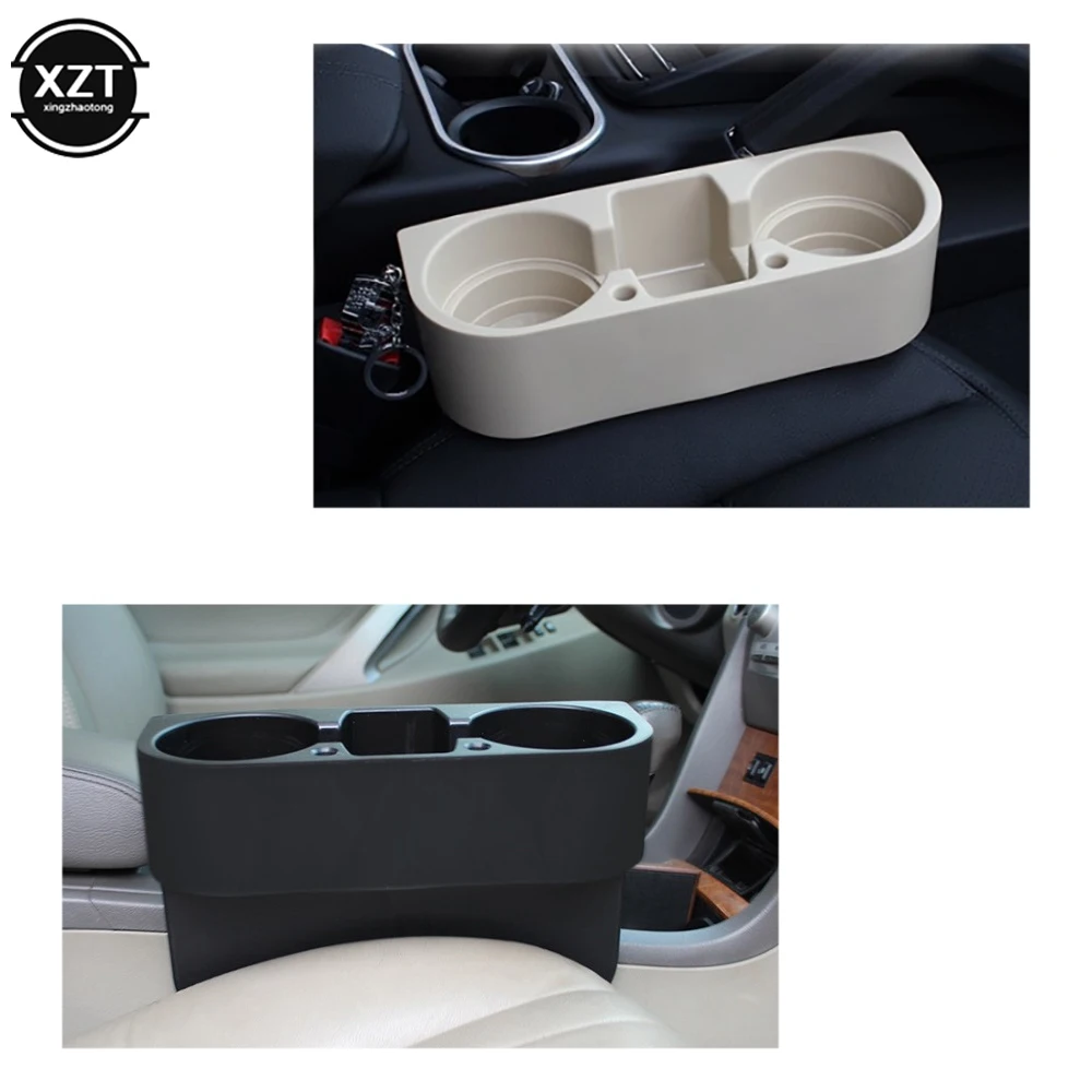 2022 Car Cup Holder Auto Seat Gap Water Cup Drink Bottle Can Phone Keys Organizer Storage Holder Stand Car Styling Accessories