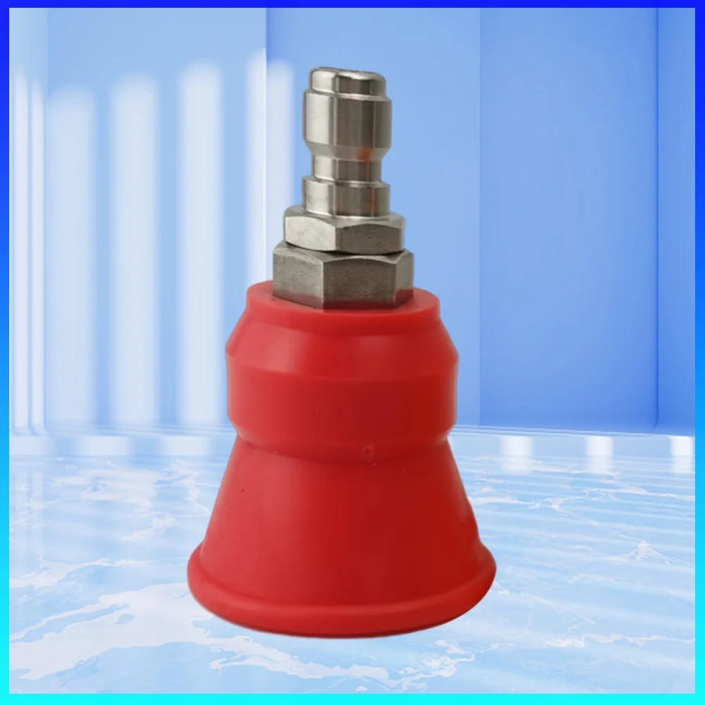 Splash-proof Sleeve Fan Nozzle Rubber High-Pressure Sheath Nozzle Washer Sprayer Stainless Steel Wash Gun Adapter 1/4 Quick Plug