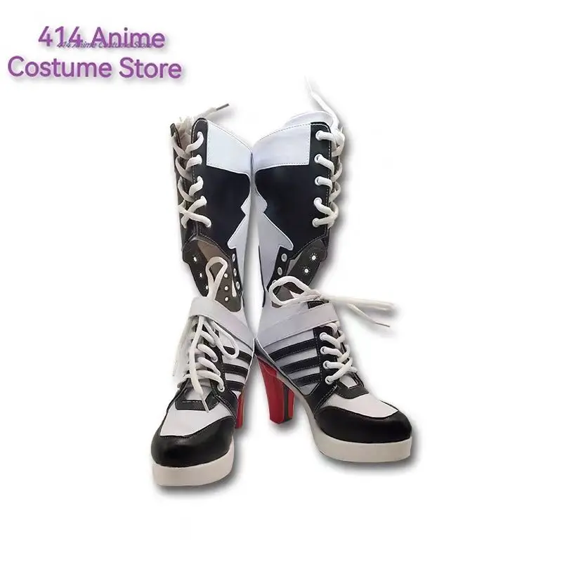 

Anime Game DC Clown Joker Harley Joke High Birds Of Prey Cosplay Boots Shoes Halloween Carnival Party Costume Customize