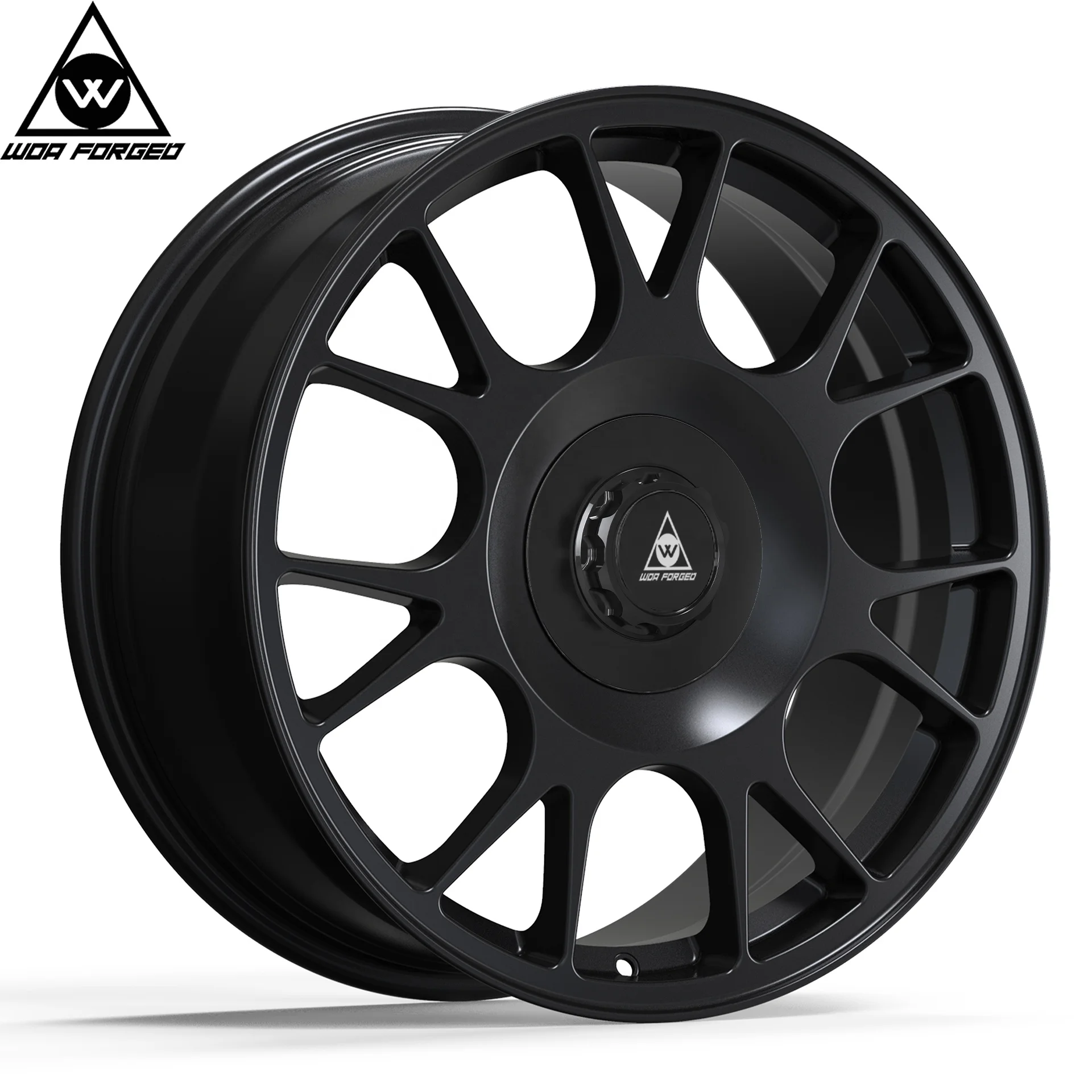

WOA FORGED Forged Car Rim Custom Matte Black Y Staggered 7 Double Spokes 5x120 Gloss Rims 21 Inch Forged Wheels