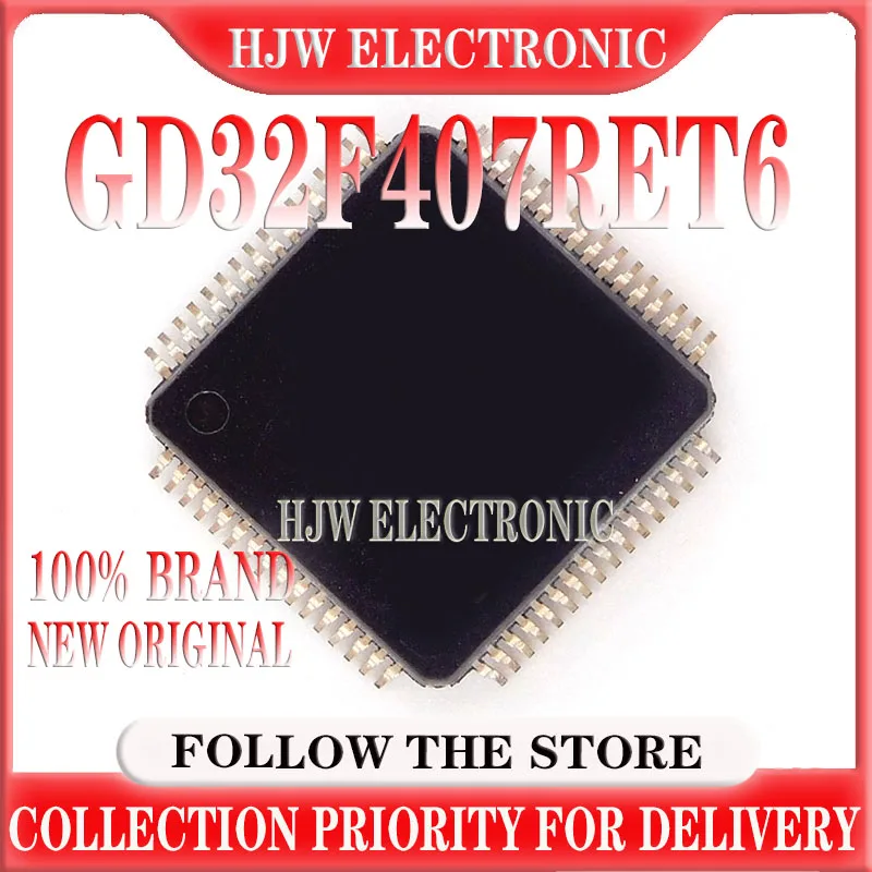 

10-100PCS NEW Original Integrated Circuits GD32F407 GD32F407RET6 ic chip LQFP-64 ICs MCU Microcontroller