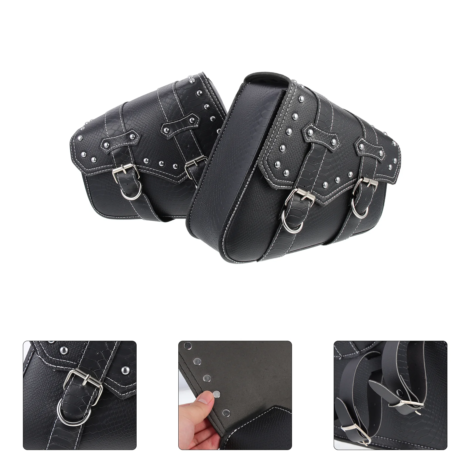 

of Motorcycle Fork Bag Motorcycle Saddle Bag Retro Motorcycle Tool Bag Side Tool Pouch for Jinjila for Promise 500ac