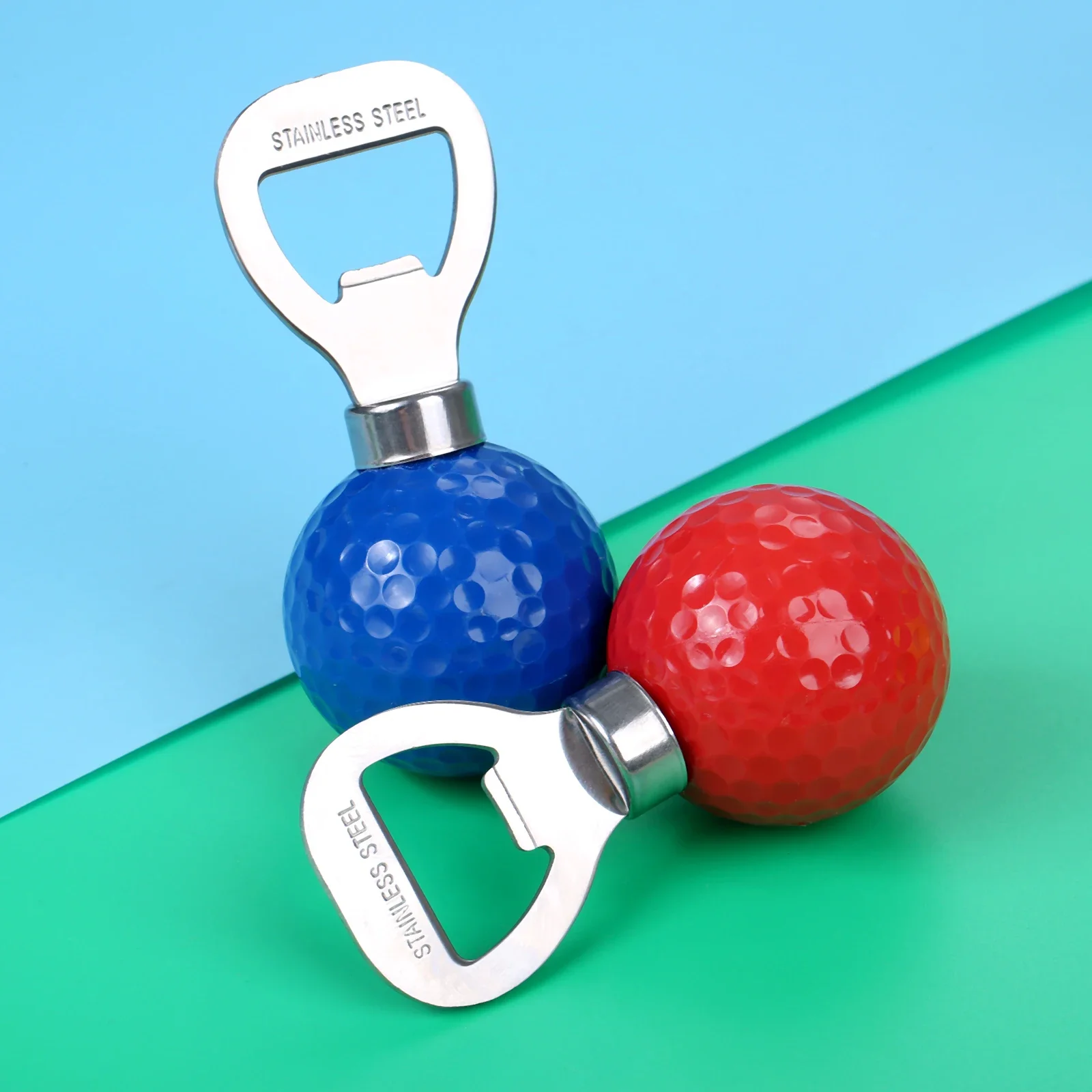 1 Pc Edelstahl Golf Ball-Förmigen Flasche Opener Neuheit Korkenzieher Wein Und Bier Opener Golfer Praxis Golf Training aids