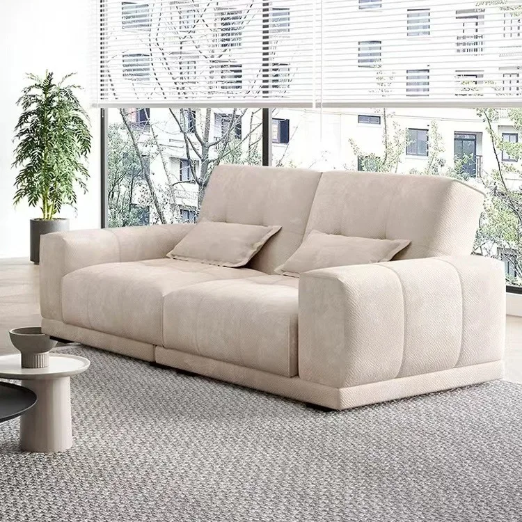 Electric Sofa Modern Simple Small Living Room Telescopic Sofa Multi-functional Adjustment Can Lie Flat Sofa Bed