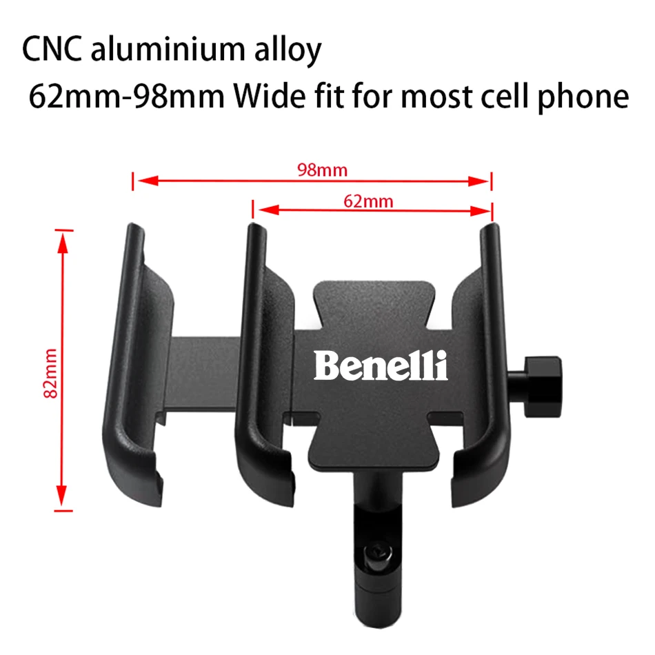 For Benelli TRK 502X TRE-K 899/1130 UNO C 150 Motorcycle CNC Aluminum Alloy Handle Bar Mobile Phone Bracket GPS Stand Holder