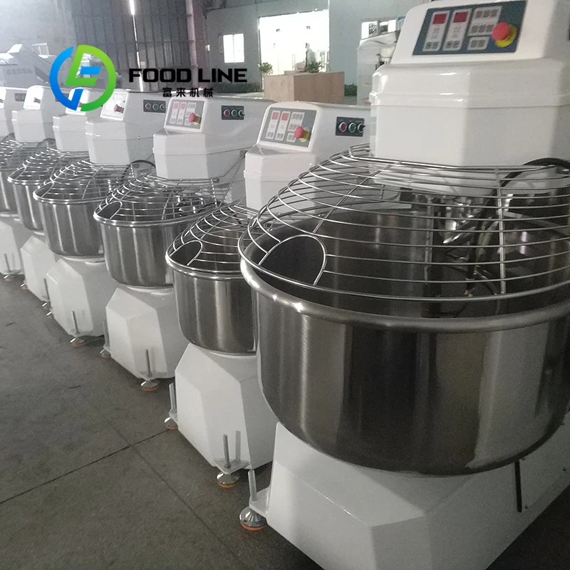 15/25/50/75/100/125kg Table Top Bakery Planetary Commercial Electric Pizza Machine Industrial Spiral Commercial Dough Mixer