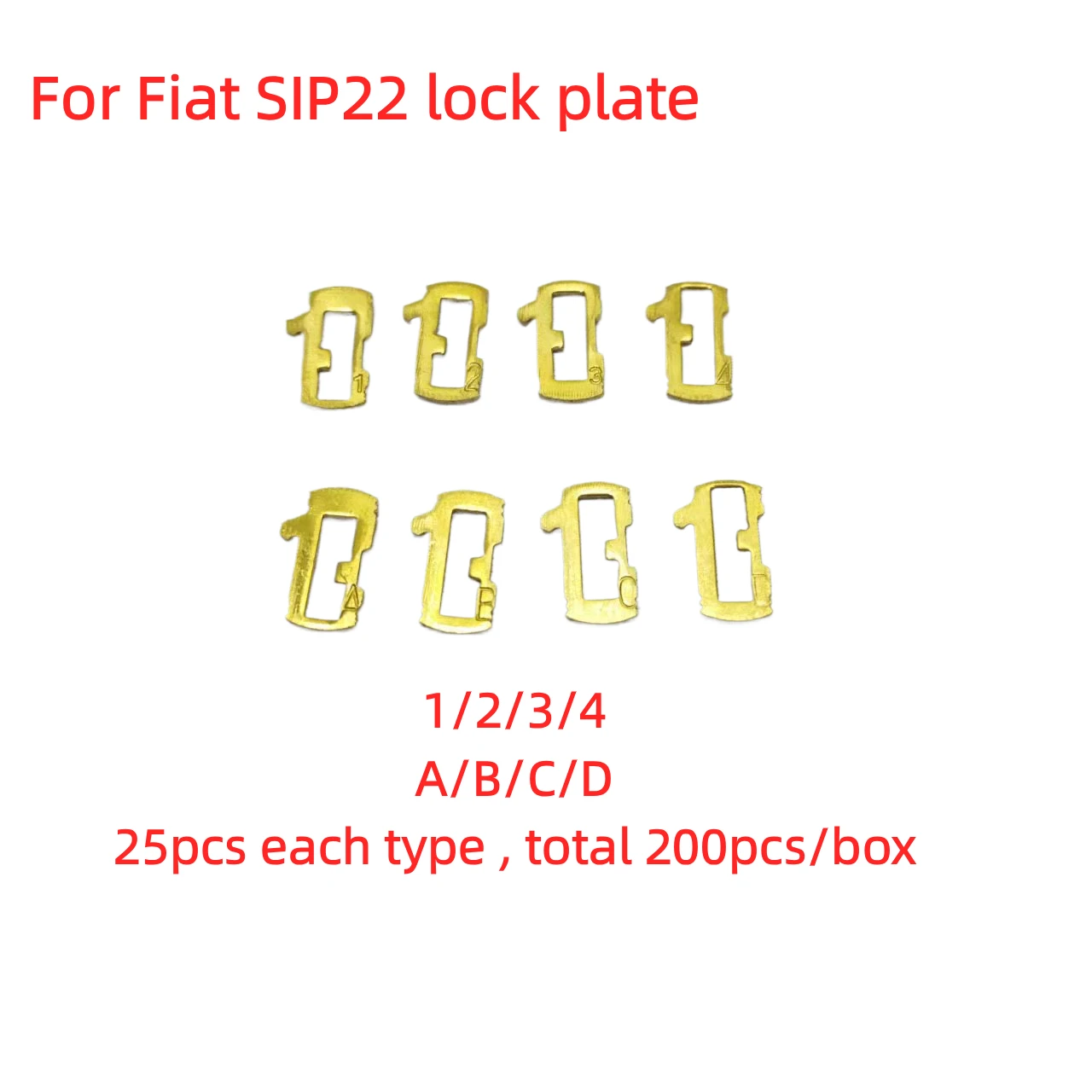 200pcs SIP22 Car Lock WAFER Repair Kit Accessories Car Lock Reed SIP22 Lock Plate For Fiat 8 Types Each 25pcs With Some Spring