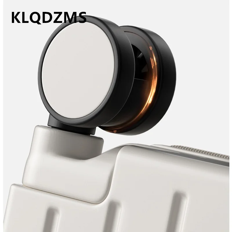 KLQDZMS High Quality Suitcase Front Opening Boarding Box USB Charging Trolley Case 20