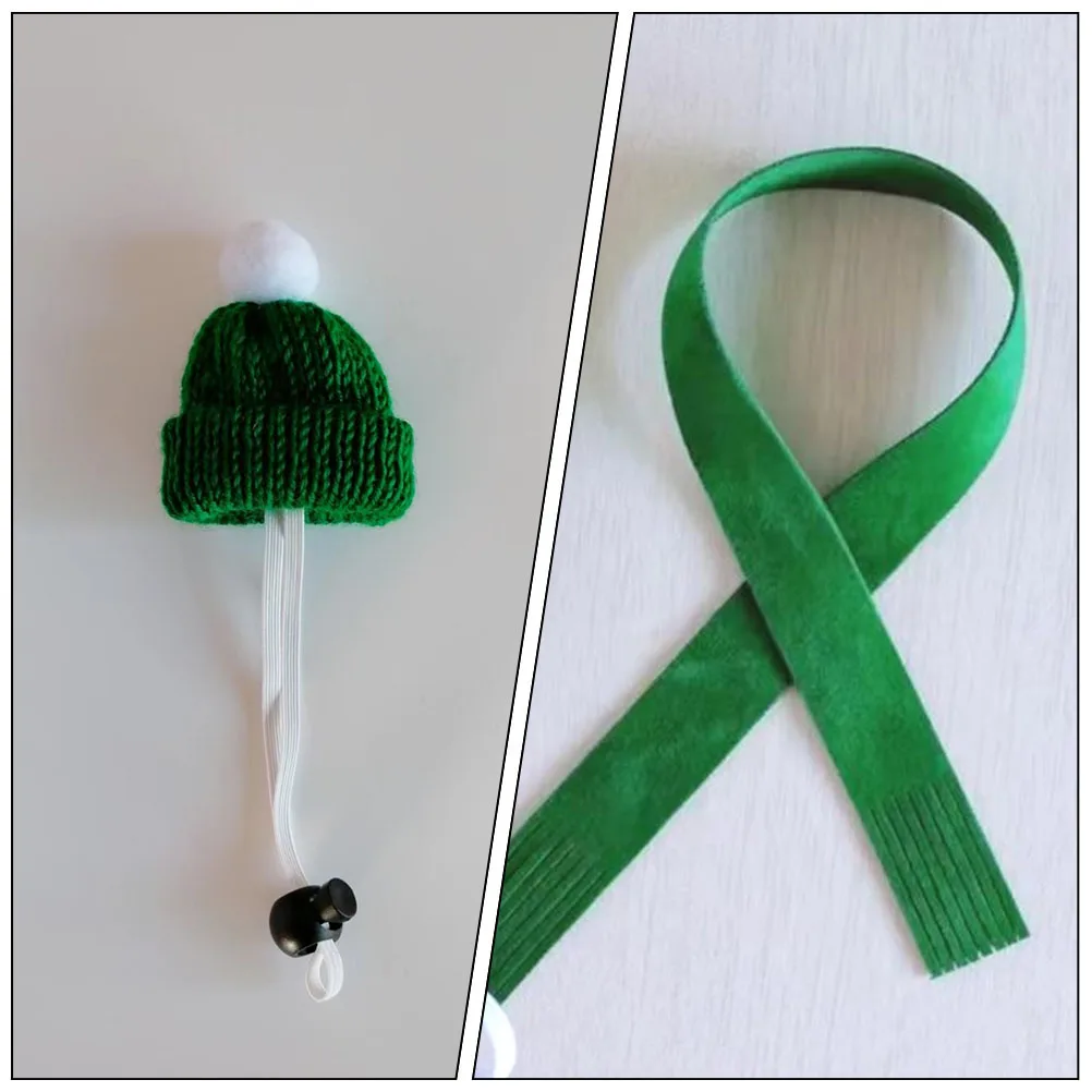 

1 set Knitted Pet Yarn Hat Small Size For Hamsters Guinea Pigs Kittens Adjustable Reusable Party Photo Prop Accessory