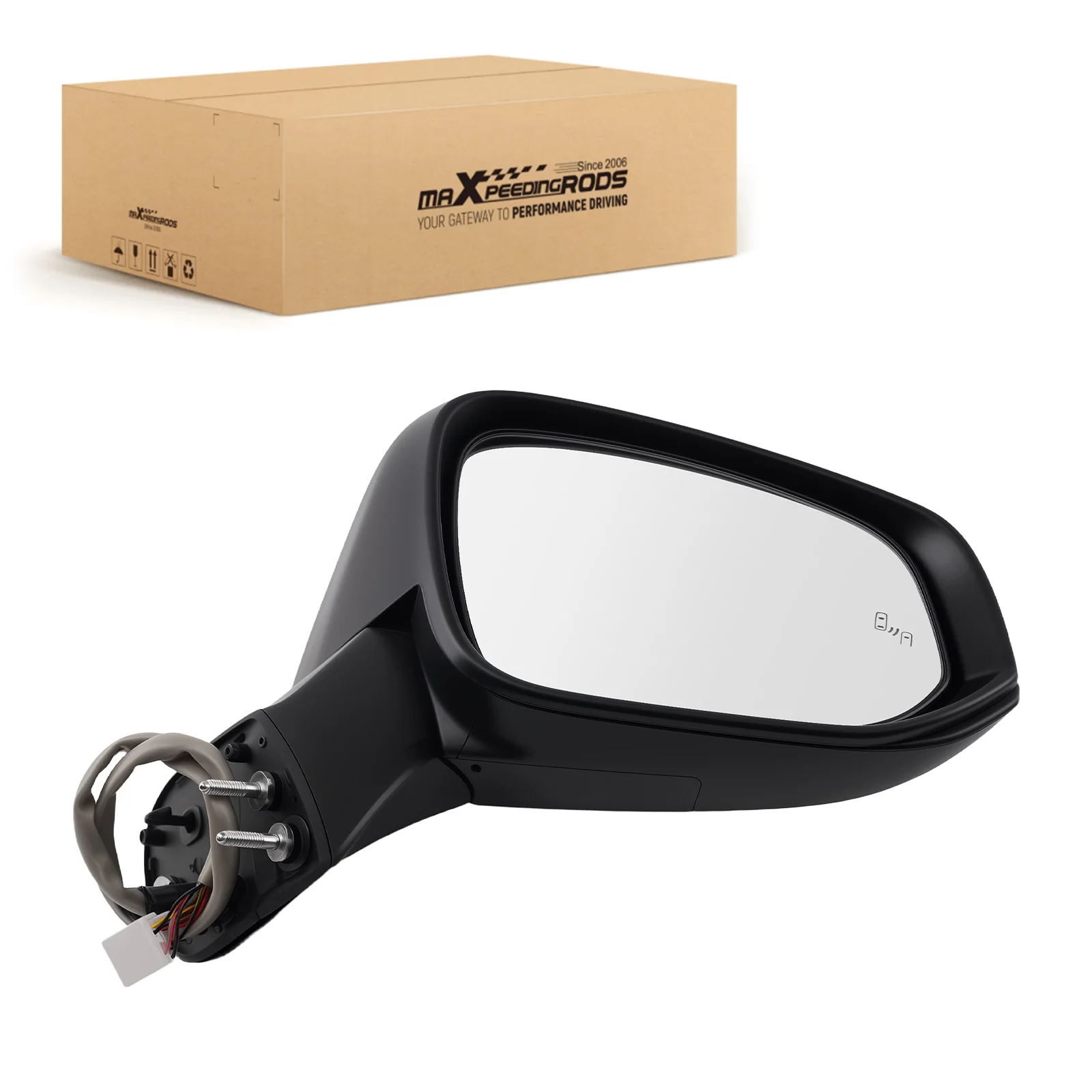 

Side Mirror for Toyota RAV4 2.5L 2019-2023 5280641 Blind Spot Power Fold Power Car Mirror Rear View Mirror Side View Mirror