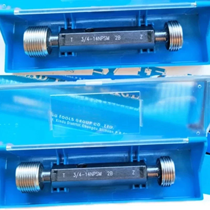 NPSM screw plug gages go and no go 1/2-14, 1/4-18, 1/8-27, 3/4-14, 1inch - 3 inch American system NPSM round thread plug gauge