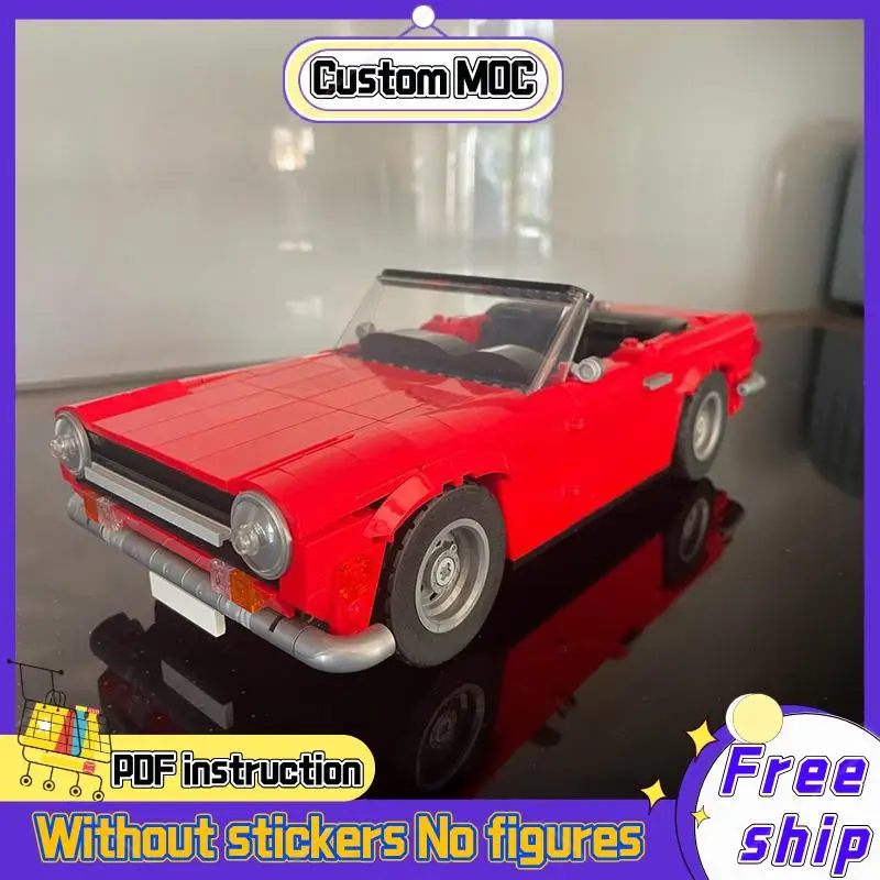 1095PCS MOC Triumph TR6 classic supercar racing model DIY creative ideas Technology Toy Assembly Puzzle birthday christmas Gift