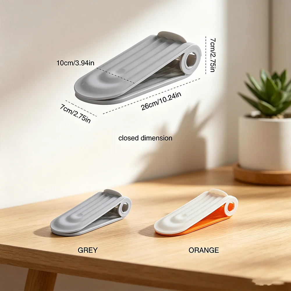 Foldable Double Layer Shoe Organizer, Adjustable Shoe Rack, Space Saving Shoe Holder, Closet Shoe Storage Shelf