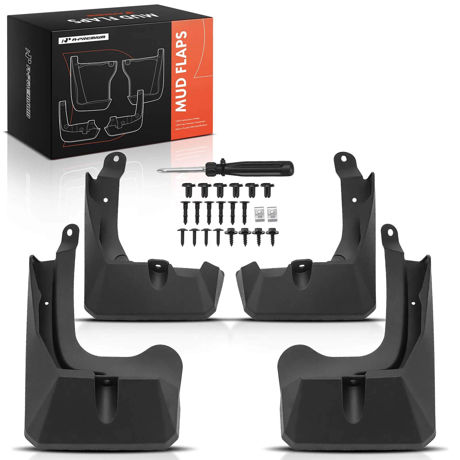 A-Premium 4Pcs Front & Rear Side Black Mud Flap Splash Guards Set for Toyota RAV4 2026