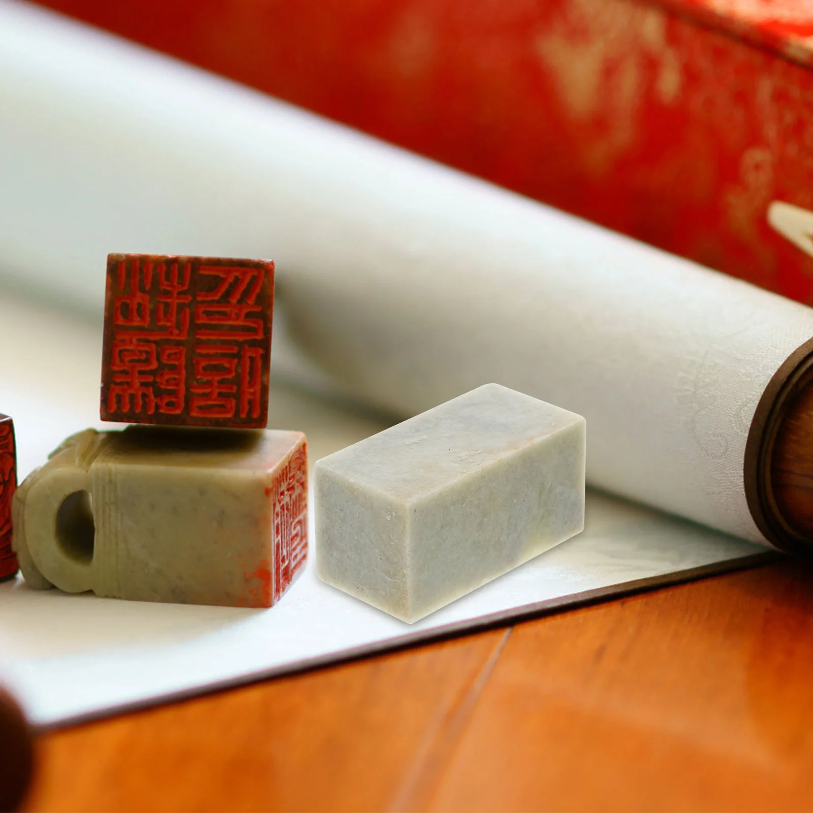 Qingtian Stone Seal Material Invitation Stamp Blank Manual Stamper DIY for Chinese Mini