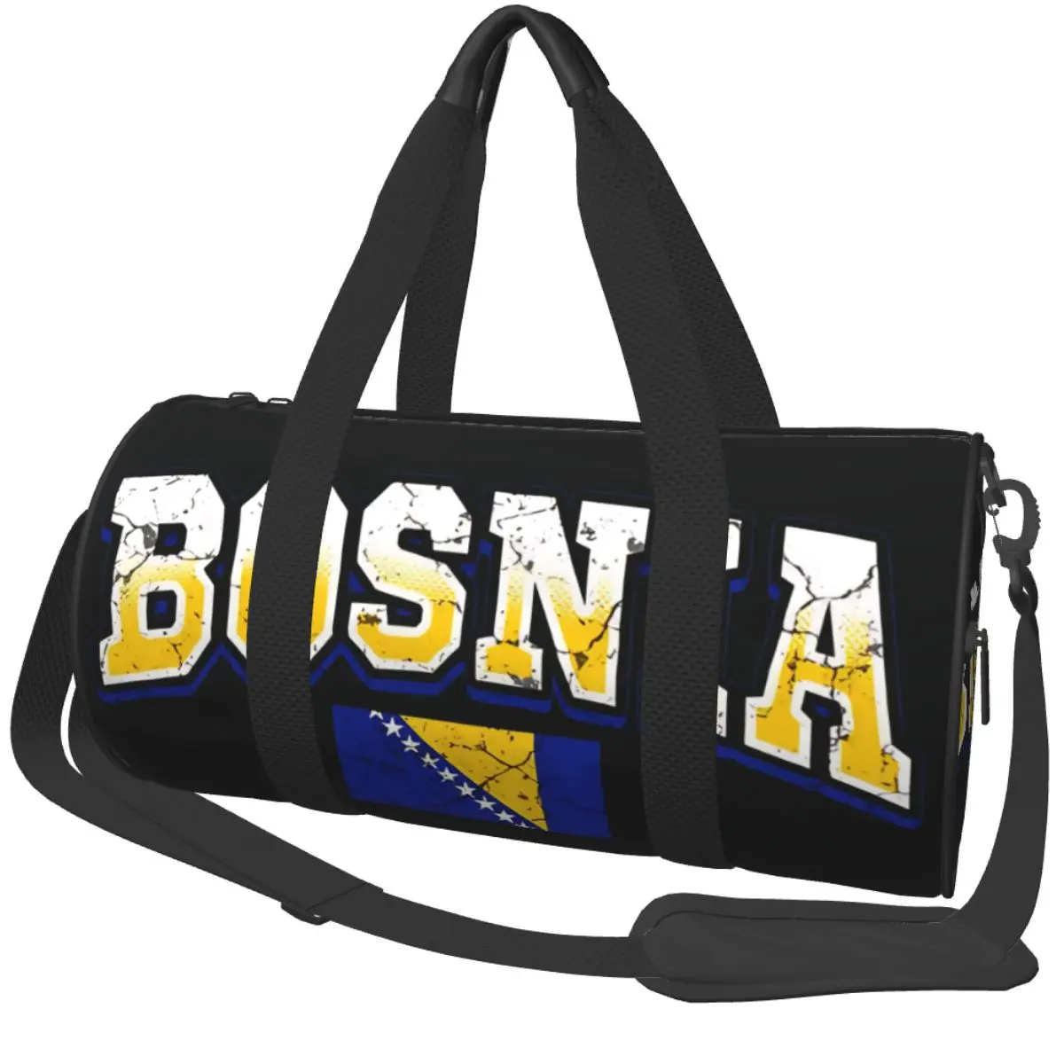 Bosnia () Gym Bag Travel Sports Bags Men Women Custom Large Cute Fitness Bag Waterproof Handbags