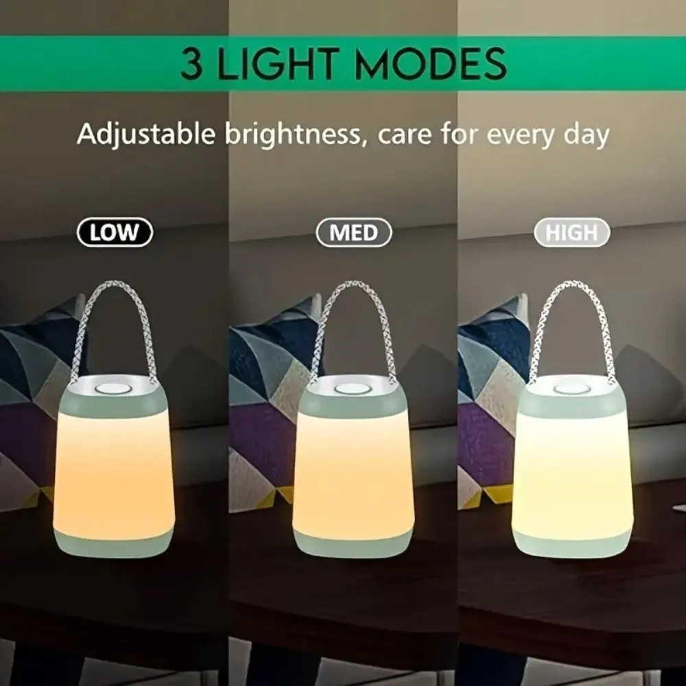 Durable 3 Light Modes LED Camping Lights LED Portable Night Reading Lights Handheld Bright Emergency Lamp for Indoor and Outdoor