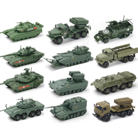 1:72 1/72 Scale Military Model Tank Self-Propelled Gun Truck Car Armored Vehicles Rocket Gun Assemble Education Toy Gift