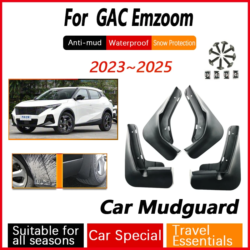 

Брызговики для GAC Emzoom R Style 2025, аксессуары Trumpchi GS3 II 2023 2024, крылья, защита от брызг, автомобильные аксессуары