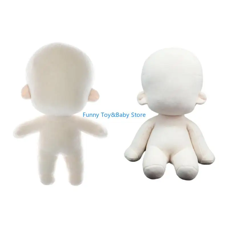 

20Cm Cotton Doll Body Soft Plush Doll Base For Crafting And Creative Customization Safe Home Decors Craft Accessories C90B