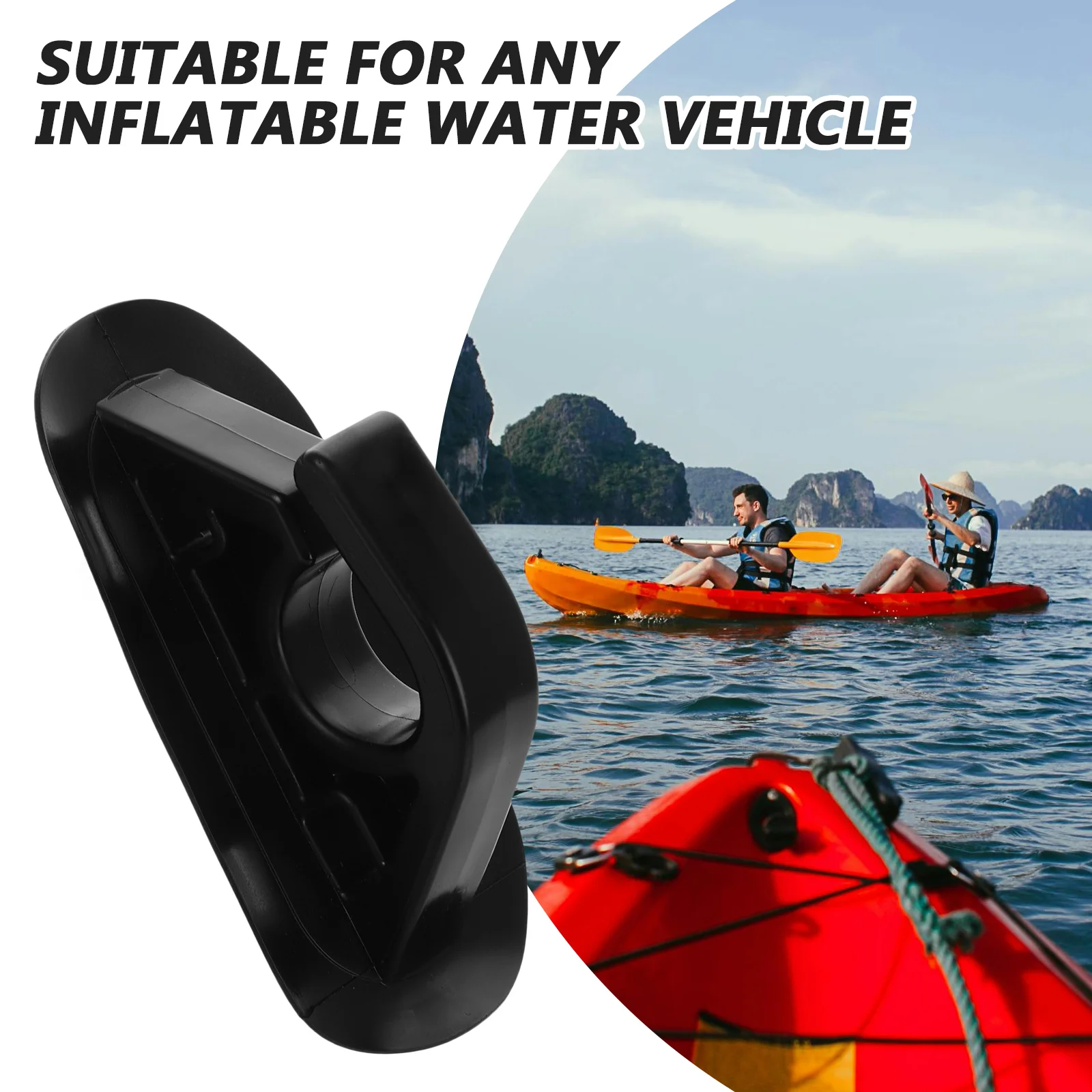 Mounts for Inflatable Boat Accessories Black Holder Clip Kayak Canoe Fishing Bracket Boat Tail Motor Buckle Fits