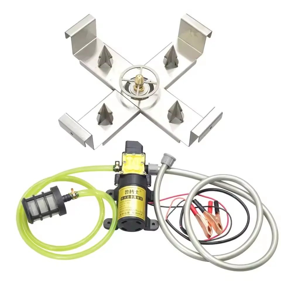 12V High Pressure Pesticide Bottle Opener Bottle Rinser Single & Double Pump Type Plant Protection Drone Medicine Mixing Cleaner