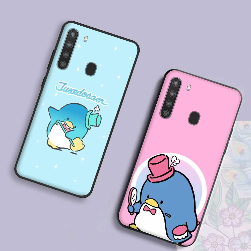 Tuxedo Sam สําหรับ OPPO Reno 7 Pro 6 5 5Z 5F 4 4F 4Z 2Z 2F Lite โทรศัพท์สีดํากรณี