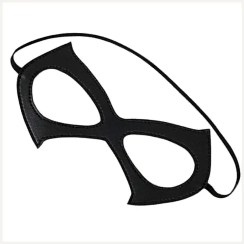 

Flexible Faux PU Leather Face Covering With Elastic Band For Roleplay Event
