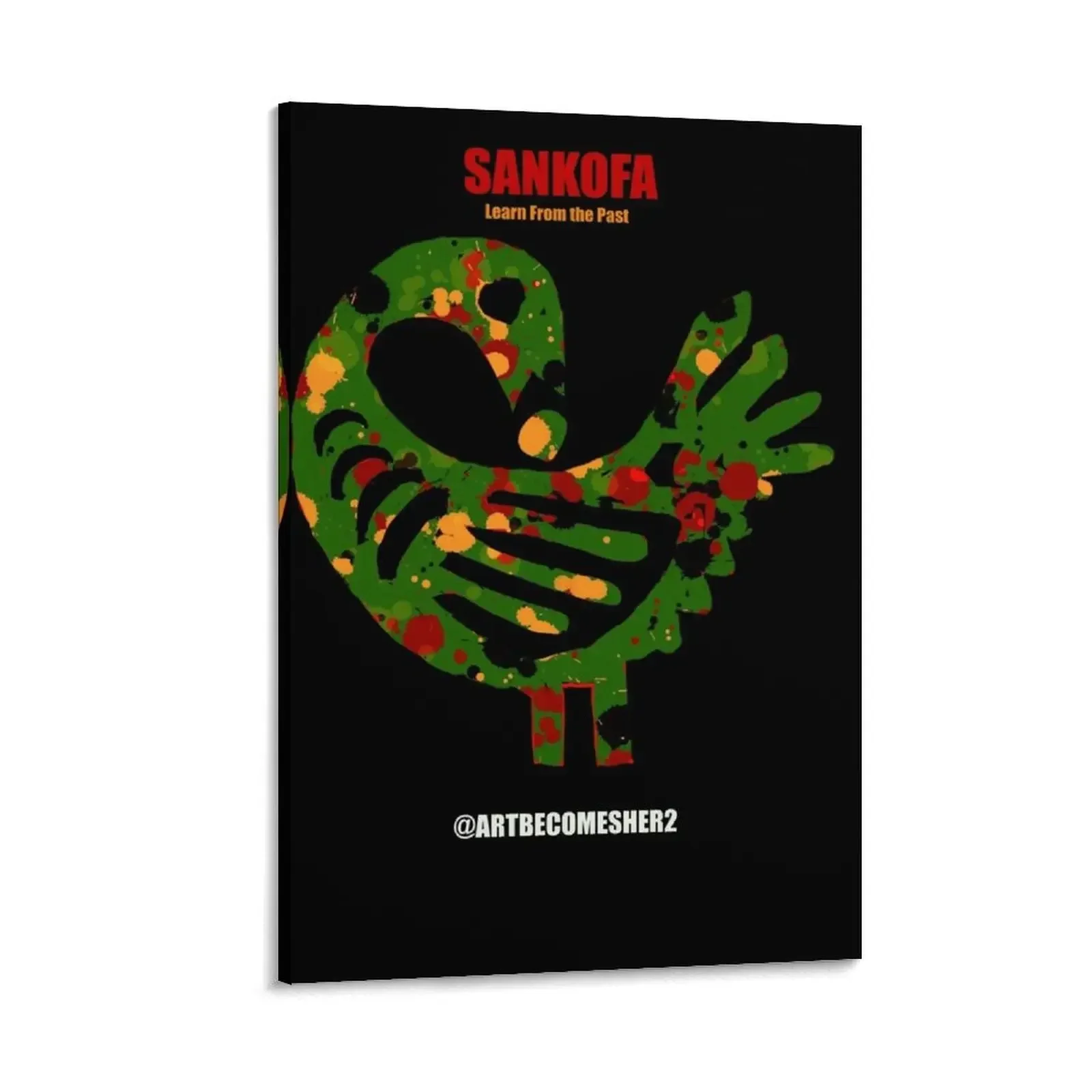 

SANKOFA - Learn From The Past Canvas Painting home decorations home decoration accessories canvas wall art