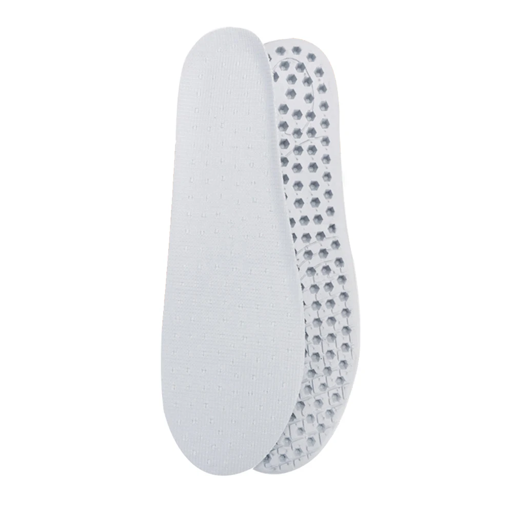 

1Pair Latex Sports Insoles Breathable Cushion Absorbers Comfortable Basketball Shoe Pad Insert Size 39 White Support Stability