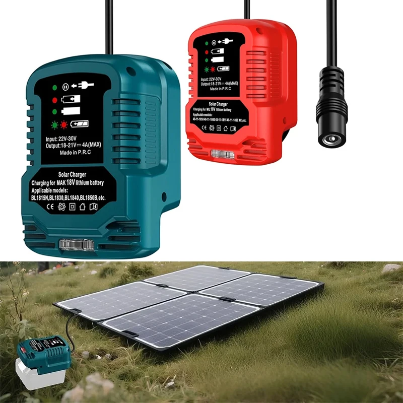 

Адаптер зарядного устройства для солнечной батареи для литий-ионных аккумуляторов Makita/Dewalt/Milwaukee 18 В, портативные уличные зарядные устройства для работы, кемпинга