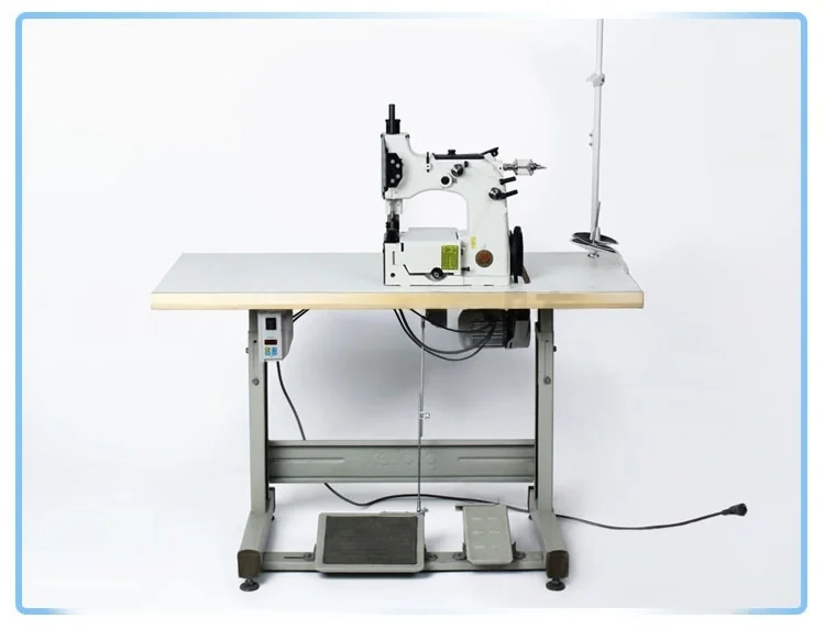 GK26-2A Portable Flat-Bed Sewing Machine Single-Needle Double-Thread Bag Sealer with Chain Stitch for Home & Industrial Use