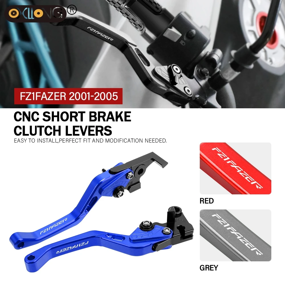 

CNC Aluminum Motorcycle Short Brake Clutch Levers Accessories Parts For YAMAHA FZ1 FAZER 2001 2002 2003 2004 2005