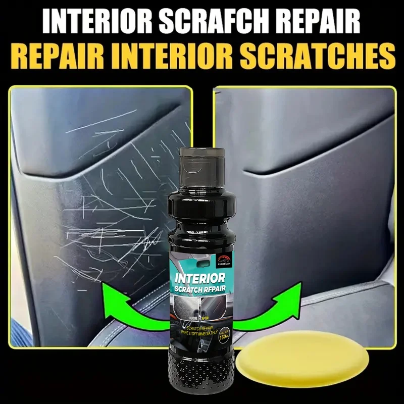 Plastic Repair Wax - Car Scratch Repair and Tire Gloss Repair, Black Interior and Dashboard, Plastic Surface Repair | Repair Wax