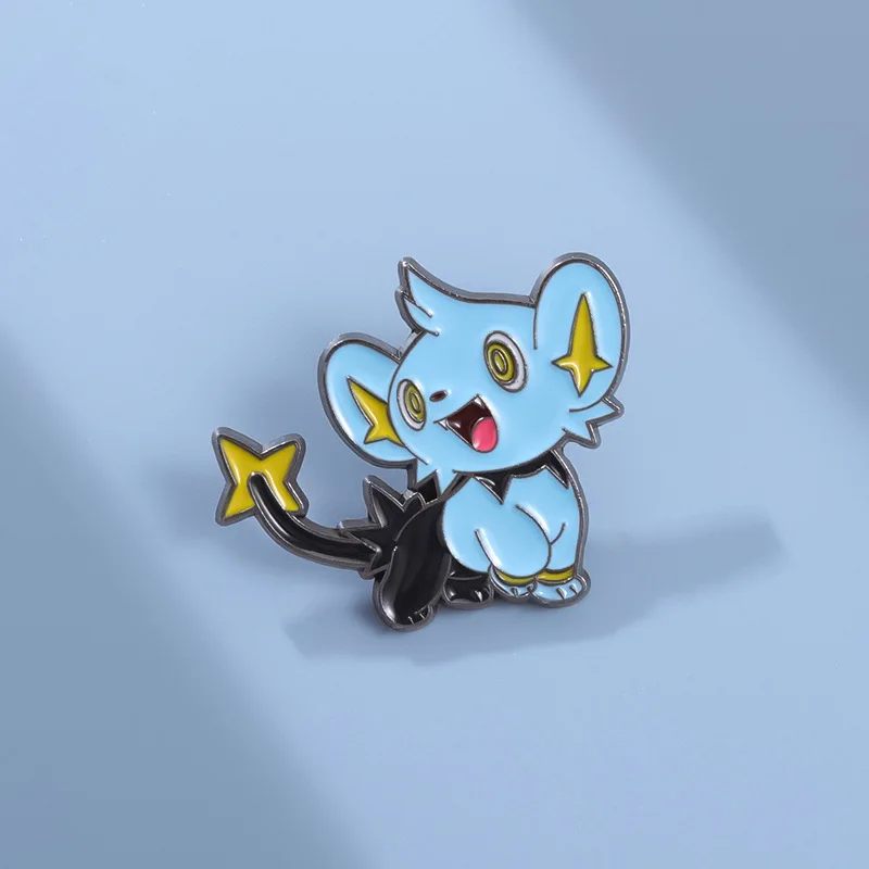 Blauwe Kleine Muis Emaille Pin Schattige Anime Badges Broche Voor Kleding Rugzak Hoed Mode Sieraden Accessoires Kids Geschenken