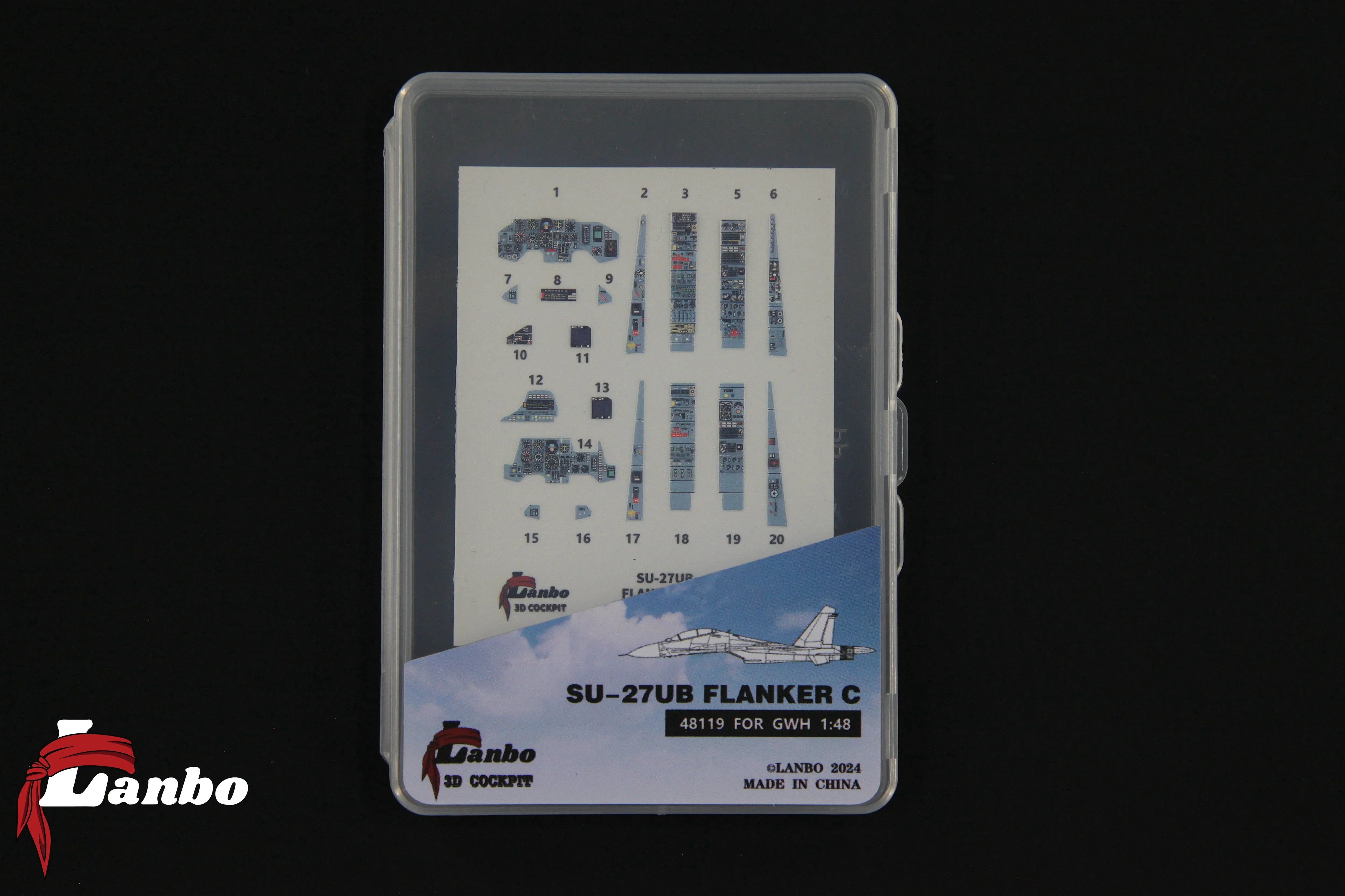 1/48 scale Lambo 3D Color Cockpit Instrument 48119 SU-27UB Fighter Modification (for Great Wall Kit)
