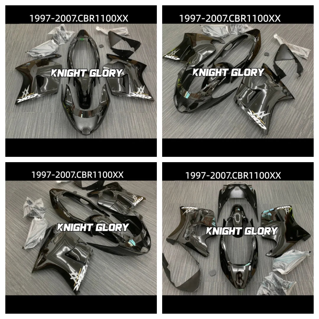 Full set of motorcycle  injection molded body coverings. Suitable for CBR1100XX models from 1997 and 2007. Body coverings.