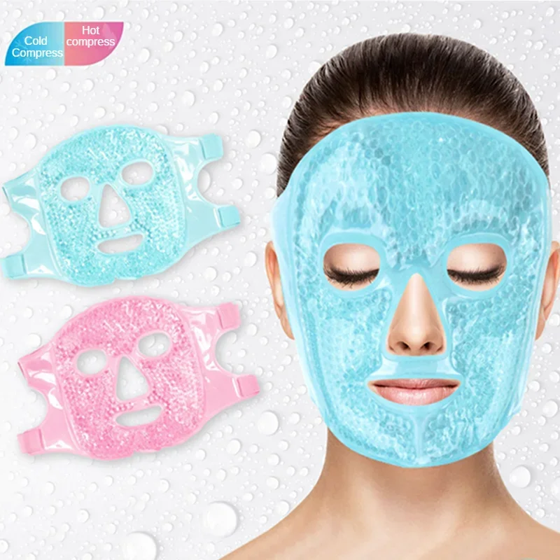 

Ice Gel Face Mask Relieve Fatigue Skin Firming Spa Hot Cold Therapy Ice Pack Cooling Massage Beauty Skin Care Tool