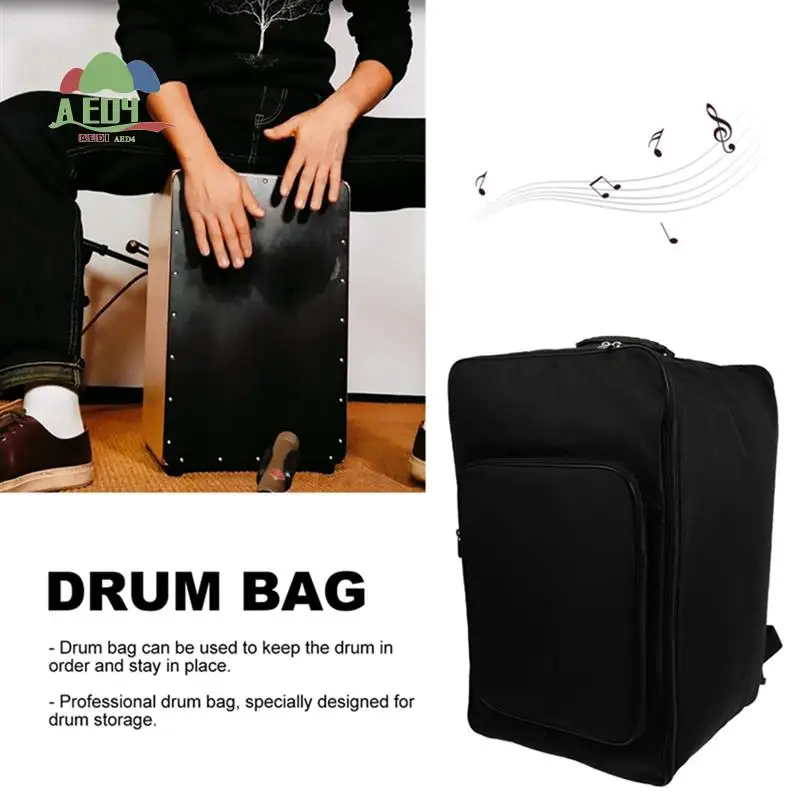 

AED4-1 PCS Cajon Bag Cajon Backpack Black 31.5X53cm Padded Bag With Handle And Shoulder Strap, Cajon Accessories