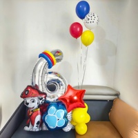 Good Dog Birthday Balloons Kit - Birthday Party Decors, Latex & Foil Balloons with , Ribbons for Cartoon Theme Party Supplies
