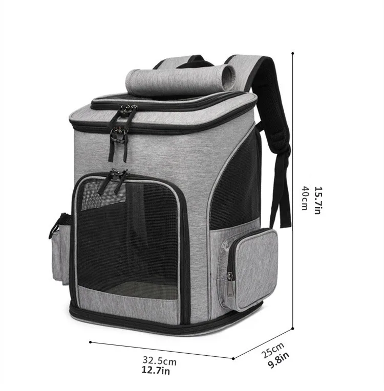 Zaino Trasportino Per Gatti E Cani Fino A 8 Kg – Espandibile, Finestra Trasparente, Tessuto Oxford 600D, Per Escursioni E Viaggi