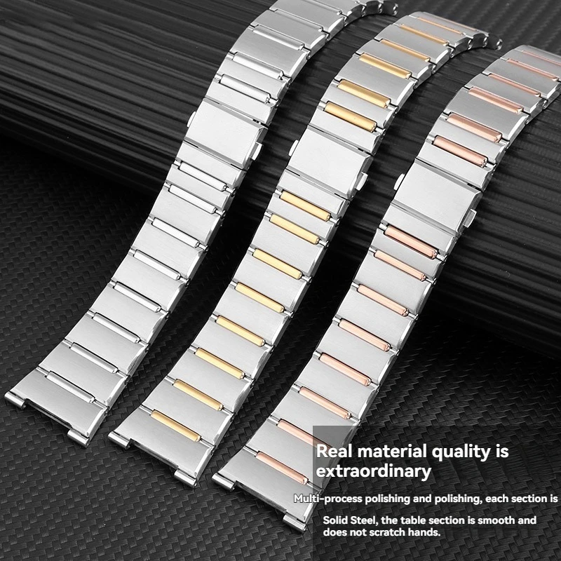 لساعة أوميغا كوكبة 131 مانهاتن الصلب البديلة للرجال - متوافقة مع ملحقات سوار سلسلة أوميغا 131