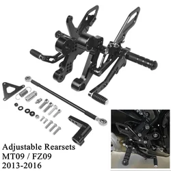 For Yamaha MT09 FZ09 MT-09 FZ-09 MT 09 2013 2014 2015 2016 Motorcycle Rearsets Rear Set Foot Pegs Pedal Footrest Tracer XSR900
