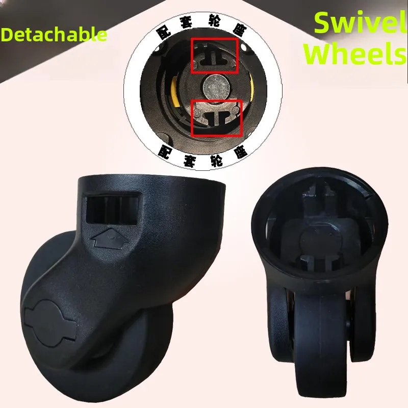 Universal Wheel Luggage Cart Travel Tool Box Wheel Roller Bag Wheel Removal Caster 019 Versatile Wheel for Suitcase And Bag