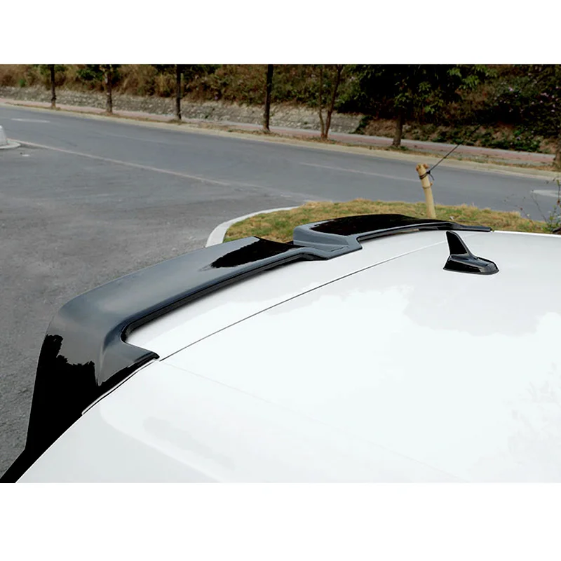 Gloosy Black Trunk Spoiler Carbon Surface Rear Roof Spoiler For Volkswagen Golf 7 MK7 Rline Gti 2014-2019