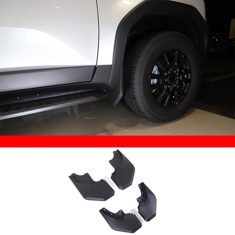 

For Toyota Land Cruiser Prado 250 LC250 2024+ Black Car Styling Car Fender Car Exterior Decoration Protection Accessories 4Pcs