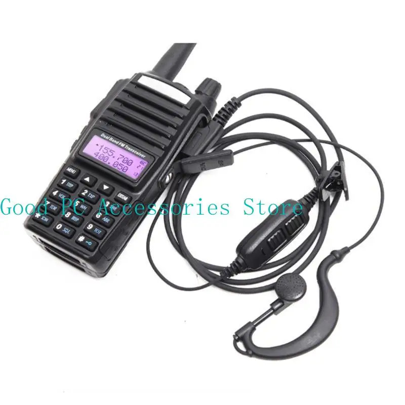 R53C PUSH DOUBLE PUSH TO TALK 2 PIN PLUT SELPTETS ADAPTER لـ 82 Series Walkies Talkies