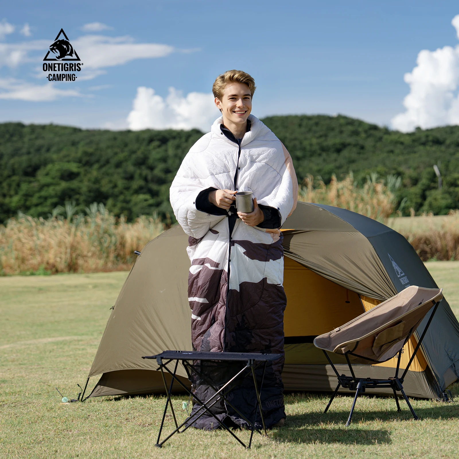 

OneTigris Camping Blanket Quilt Recycled Thermal Insulation Ultralight Portable Travel Blanket for Camping Hiking Backpacking