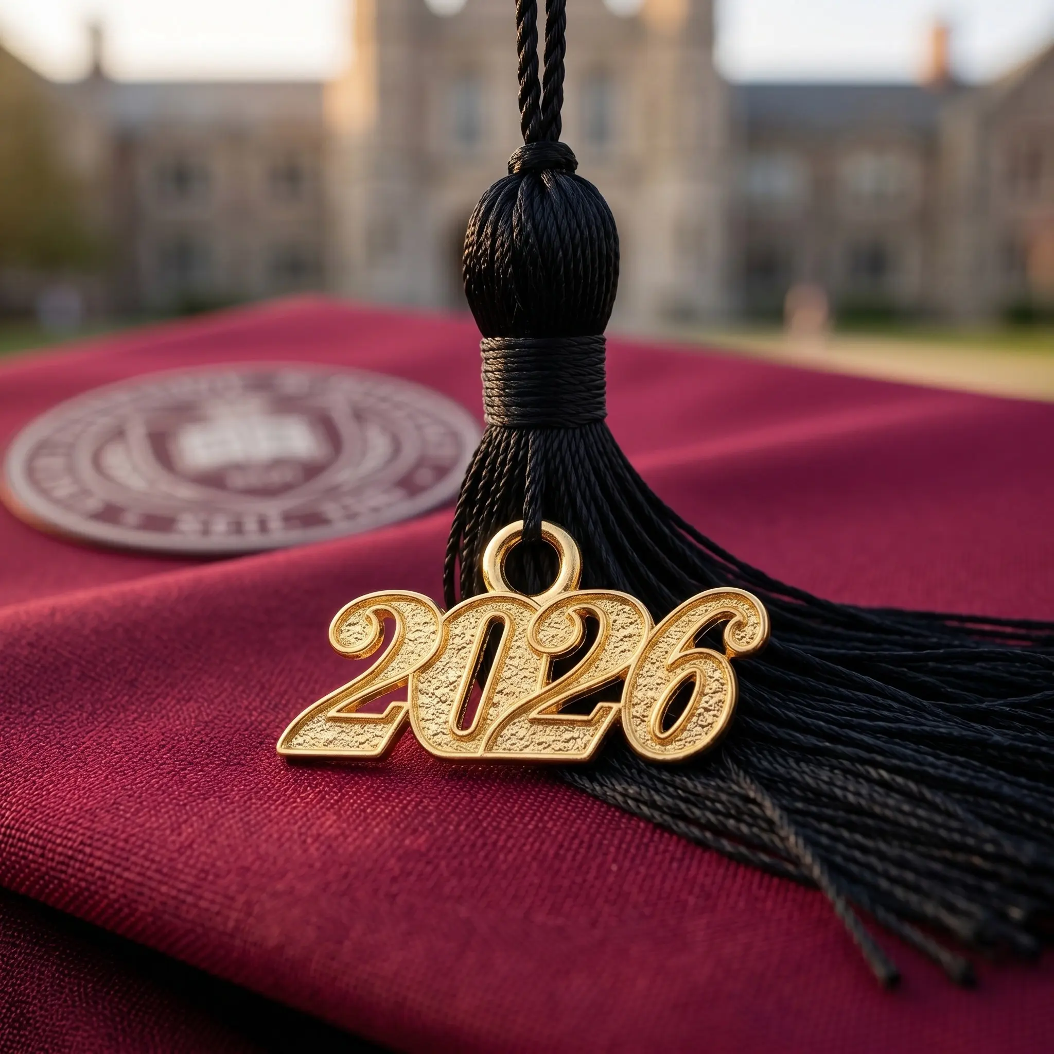 100 Pcs 2026 Cap Tassel Charm Graduation Jewelry Hat Accessory Earrings Charms Decor Keychain Pendant