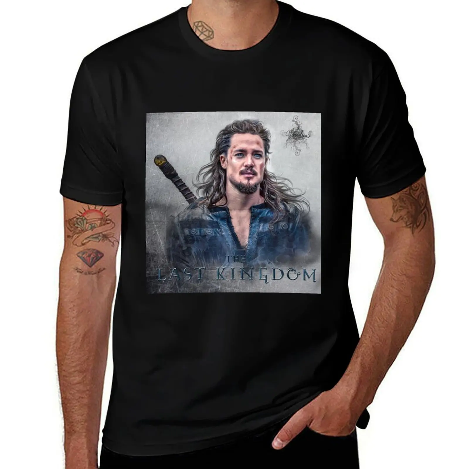 the last kingdom uhtred T-Shirt man t shirt cotton t shirt for man T-Shirt